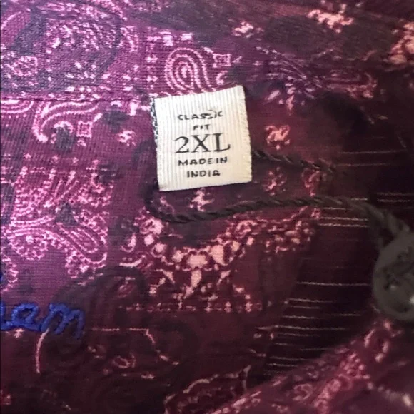 NWT Robert Graham Long Sleeve Polo Shirt Mens XXL Purple Heather $158 - Picture 6 of 13